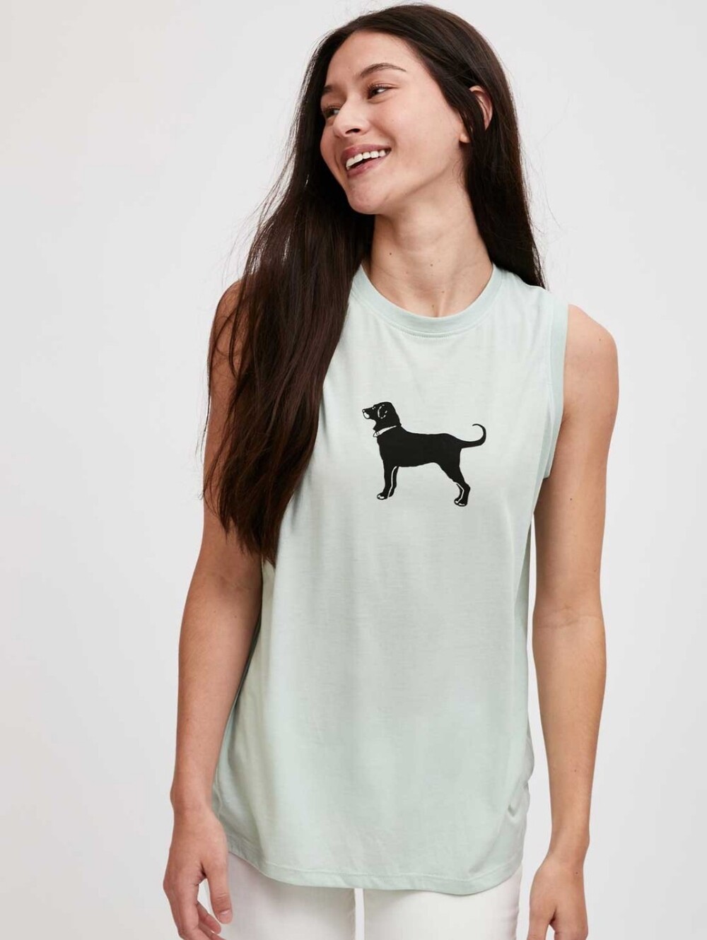 NEW The Black Dog Mint Ladies Classic Sleeveless Tee